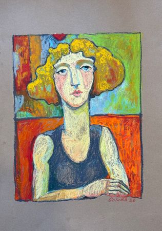 Анна Голубь (Авторская графика - 
                  42 x 60 см) Мечта