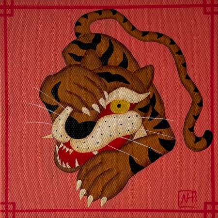 Наташа Хегай (Картина, живопись - 
                  30 x 30 см) Хранитель гор Костик