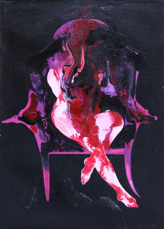 Юстина Комиссарова (Картина, живопись - 
                  40 x 60 см) Сегодня останусь дома