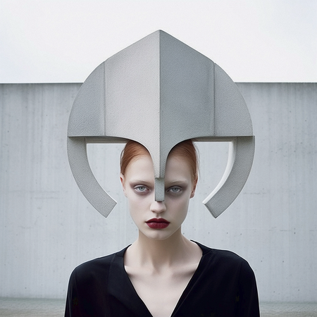 Наташа Дорогина (Фотография - 
                  100 x 100 см) Brutepunk AI#8