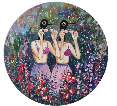 Наталья Лотарева (Картина, живопись - 
                  40 x 40 см) Сад