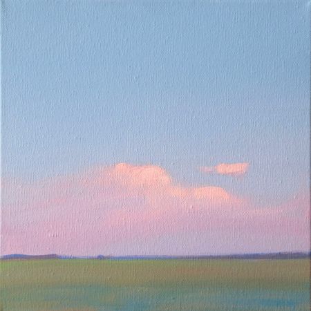 Александра Савина (Картина, живопись - 
                  30 x 30 см) Плывут облака