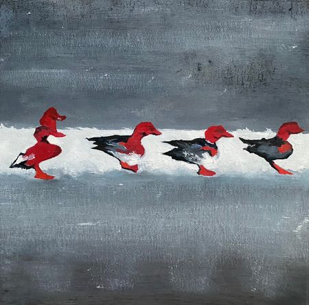 Лена Троянская (Картина, живопись - 
                  30 x 30 см) Repeat