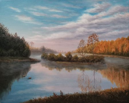 Елена Истомина (Картина, живопись - 
                  50 x 40 см) Ранней осенью