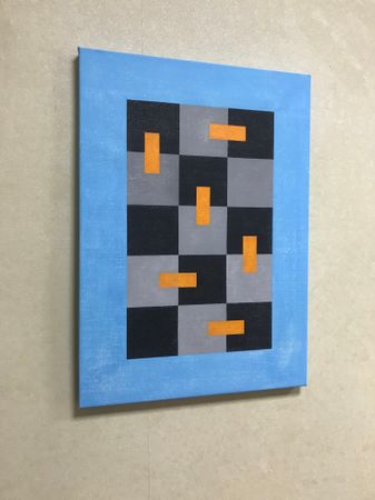 Юрий Ростиславский (Картина, живопись - 
                  50 x 70 см) Три свободные клетки