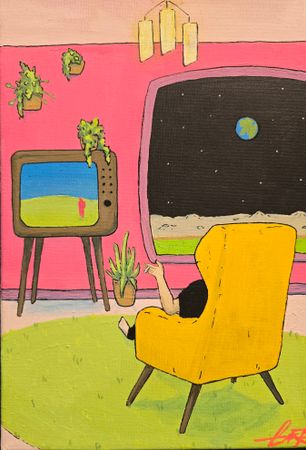 Мария Гер (Картина, живопись - 
                  20 x 30 см) На моей луне