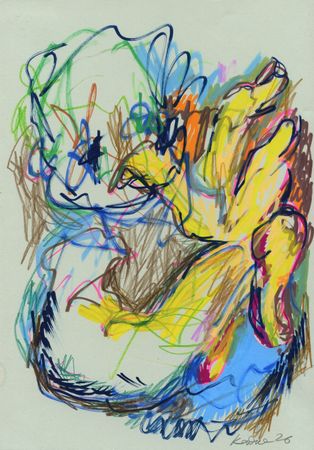 Дмитрий Кавка (Авторская графика - 
                  20 x 28 см) Человек и его рука