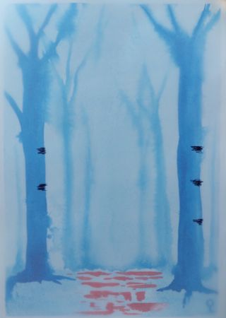 Оливия Лем (Авторская графика - 
                  30 x 40 см) Туман