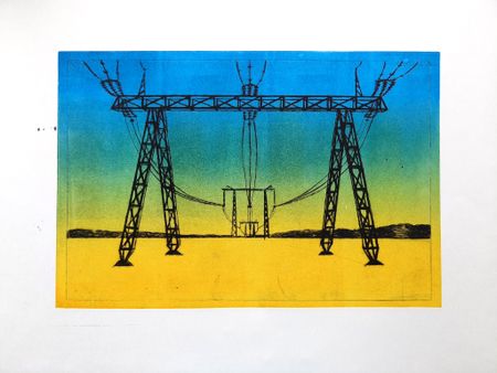 Елизавета Здоровец (Графика печатная - 
                  51 x 39 см) ЛЭП