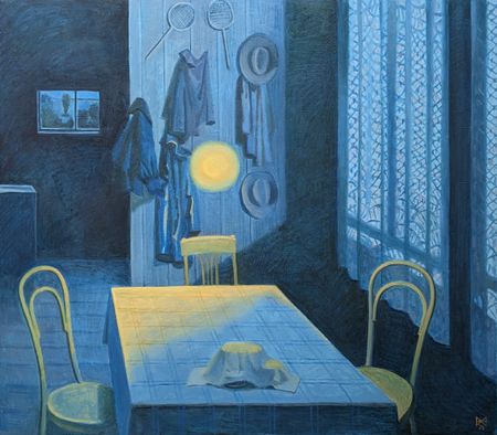 Анастасия Мотина (Картина, живопись - 
                  85 x 75 см) Шаровая молния
