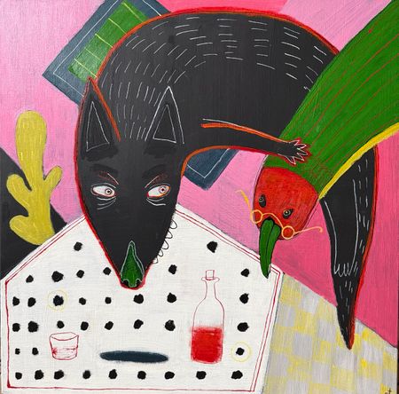 Марина Стараканами (Картина, живопись - 
                  70 x 70 см) Без свидетелей