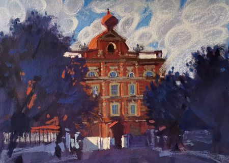 Ольга Семченко (Картина, живопись - 
                  42 x 32 см) Здание университета в Елабуге