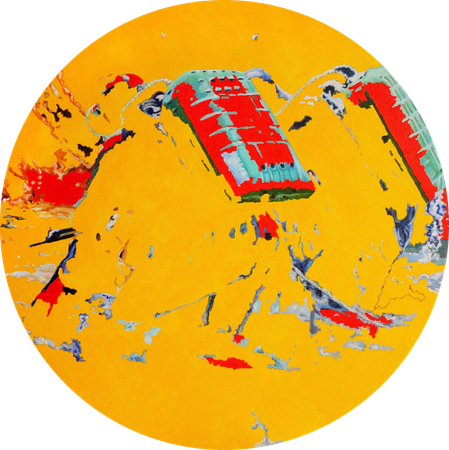 Александр и Светлана Рощенко (Картина, живопись - 
                  50 x 50 см) Меркурий