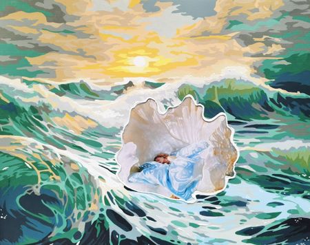Ирина БАСТ (Картина, живопись - 
                  50 x 40 см) Морские объятия