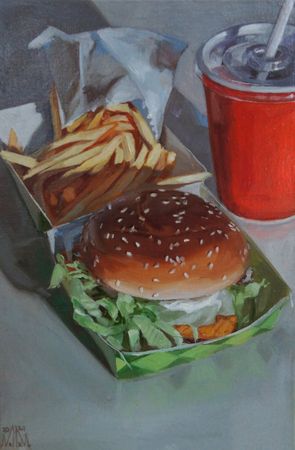 Мария Максимова (Авторская графика - 
                  20 x 30 см) LUNCH III