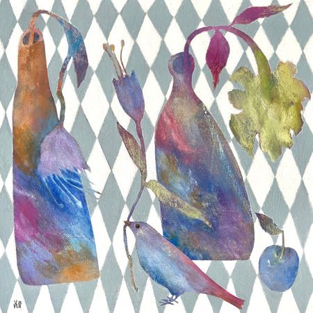 Валентина Мир (Картина, живопись - 
                  40 x 40 см) Благие вести