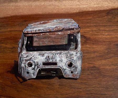 Настя Миро (Картина, живопись - 
                  27.5 x 22.5 см) Степь Байконура 2