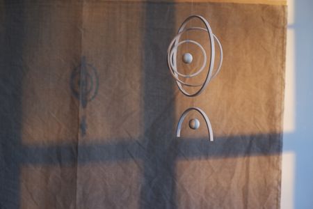 Kinetic Levi (Объект - 
                  30 x 45 см) Подвесной интерьерный мобиль "Circles on the water"