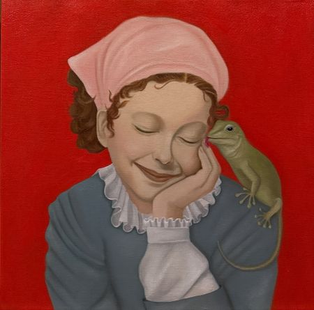 Нина Григель (Картина, живопись - 
                  45 x 45 см) Счастье есть