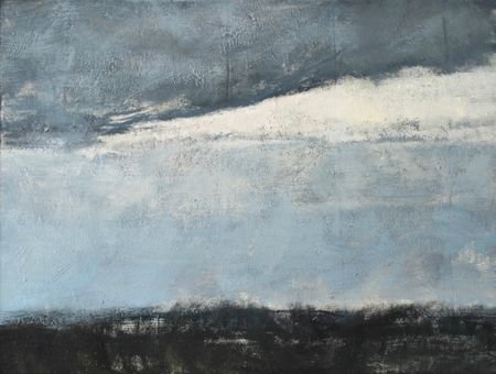 Мария Савенкова (Картина, живопись - 
                  80 x 60 см) Синий пейзаж