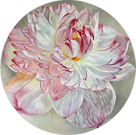 Алиса Дьякова (Картина, живопись - 
                  90 x 90 см) Божественный цветок