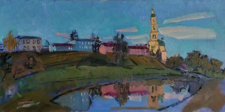 Ольга Семченко (Картина, живопись - 
                  60 x 29.5 см) Шишкинские пруды