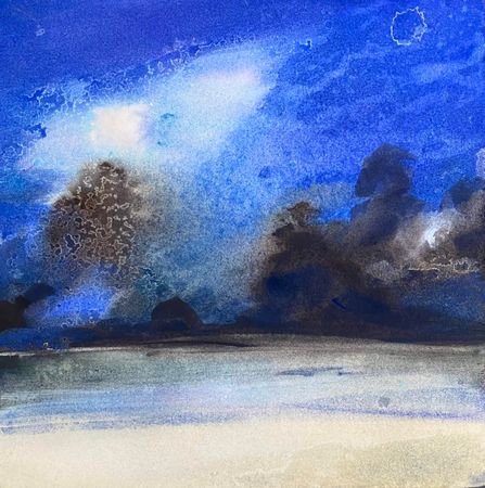 Анна Богинская (Авторская графика - 
                  20 x 20 см) Свой путь 5