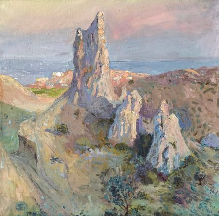 Галина Третьякова (Картина, живопись - 
                  40 x 40 см) Три сестры