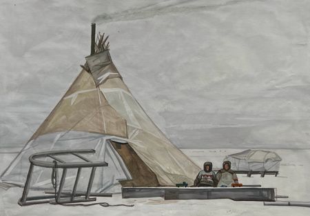 Кристина Новгородова (Авторская графика - 
                  31 x 22 см) Тише едешь, дальше будешь