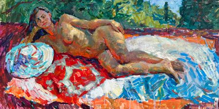 Илья Хахарев (Картина, живопись - 
                  100 x 50 см) Таитянка