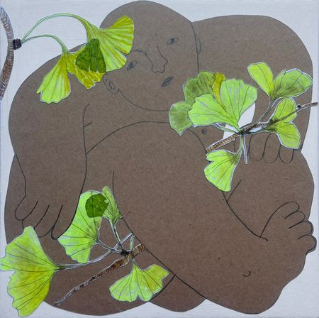 Максим Винокуров (Авторская графика - 
                  20 x 20 см) Запутался в самом себе