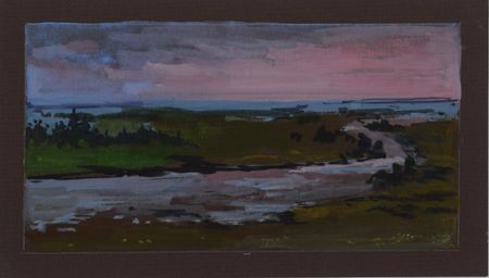 Елена Санина (Авторская графика - 
                  20.5 x 12 см) Простор