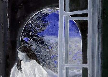 Лена Марру (Графика печатная - 
                  70 x 50 см) Без названия