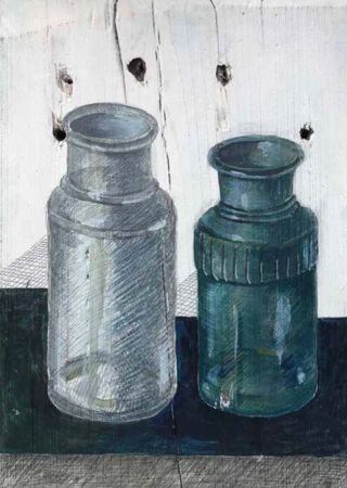 Сергей Андриевич (Картина, живопись - 
                  22.5 x 31.5 см) Банки