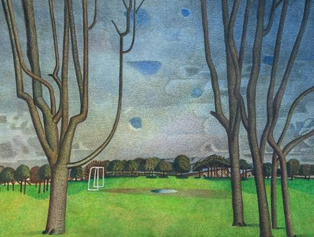 Иван Афонский (Авторская графика - 
                  46 x 34.5 см) Пейзаж