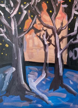 Юджин (Картина, живопись - 
                  25 x 35 см) Марсово поле