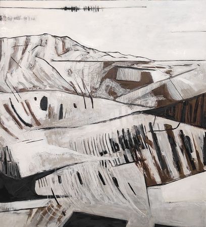 Оксана Сотникова (Картина, живопись - 
                  99 x 109 см) Когда тает снег