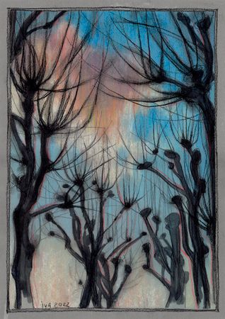 Татьяна Ивченкова (Авторская графика - 
                  29.7 x 42 см) Nuage (Облако)