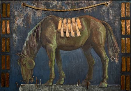 Паула Стельмащук (Картина, живопись - 
                  100 x 72 см) Тункинский конь