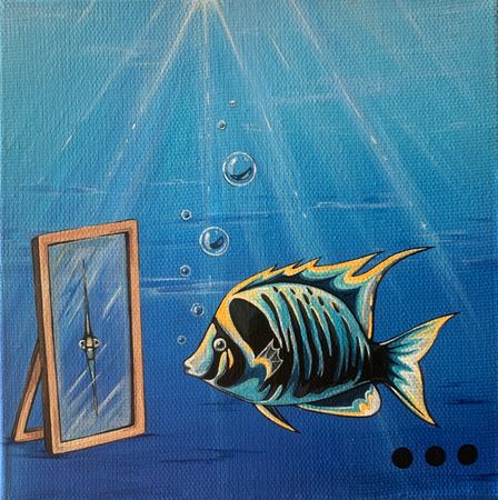 СВЕТ-ЛАНА (Картина, живопись - 
                  20 x 20 см) Точка зрения