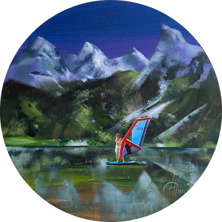 Динара Хёртнагль (Картина, живопись - 
                  40 x 40 см) Skylights