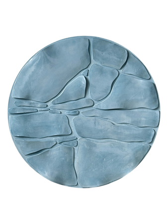 Ксения Бухтеева (Скульптура - 
                  50 x 50 см) Лазурный рельеф