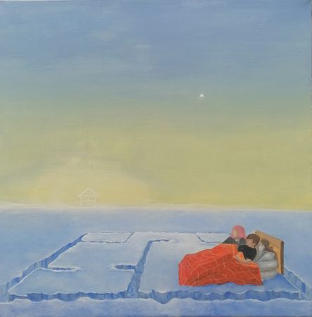 Анна Коноплева (Картина, живопись - 
                  50 x 50 см) Уголок