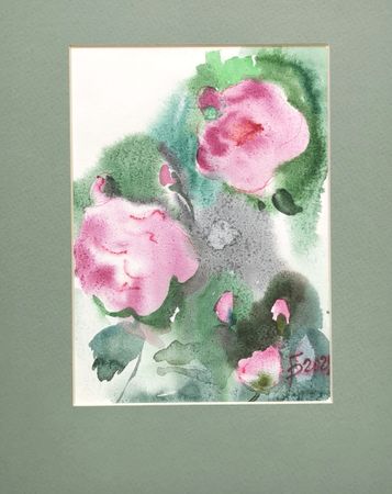 Регина Буглеева (Авторская графика - 
                  24 x 30 см) Розы