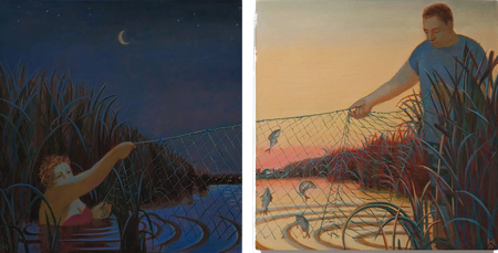 Анастасия Мотина (Картина, живопись - 
                  120 x 60 см) Золотая рыбка