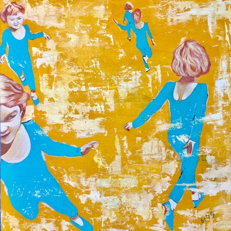 Анастасия Шпак (Картина, живопись - 
                  39 x 39 см) Бег