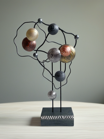 Роман Рыбянец (Скульптура - 
                  29 x 51 см) Рождение Туманности №2