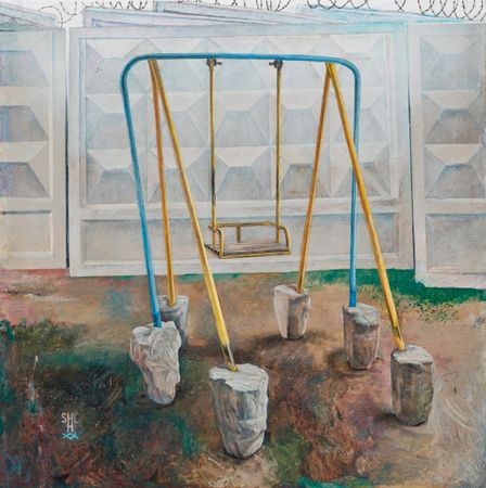 Егор Щаблыкин (Картина, живопись - 
                  70 x 70 см) Корни
