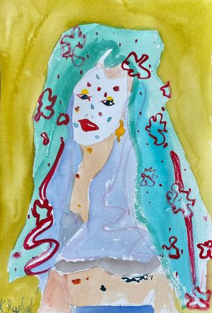 Каролина Росляк (Авторская графика - 
                  27 x 39 см) Художница