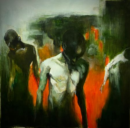 Лена Троянская (Картина, живопись - 
                  100 x 100 см) Возвращение блудного сына